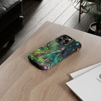 Whimsical Phone Case with Nature and Dog Artwork