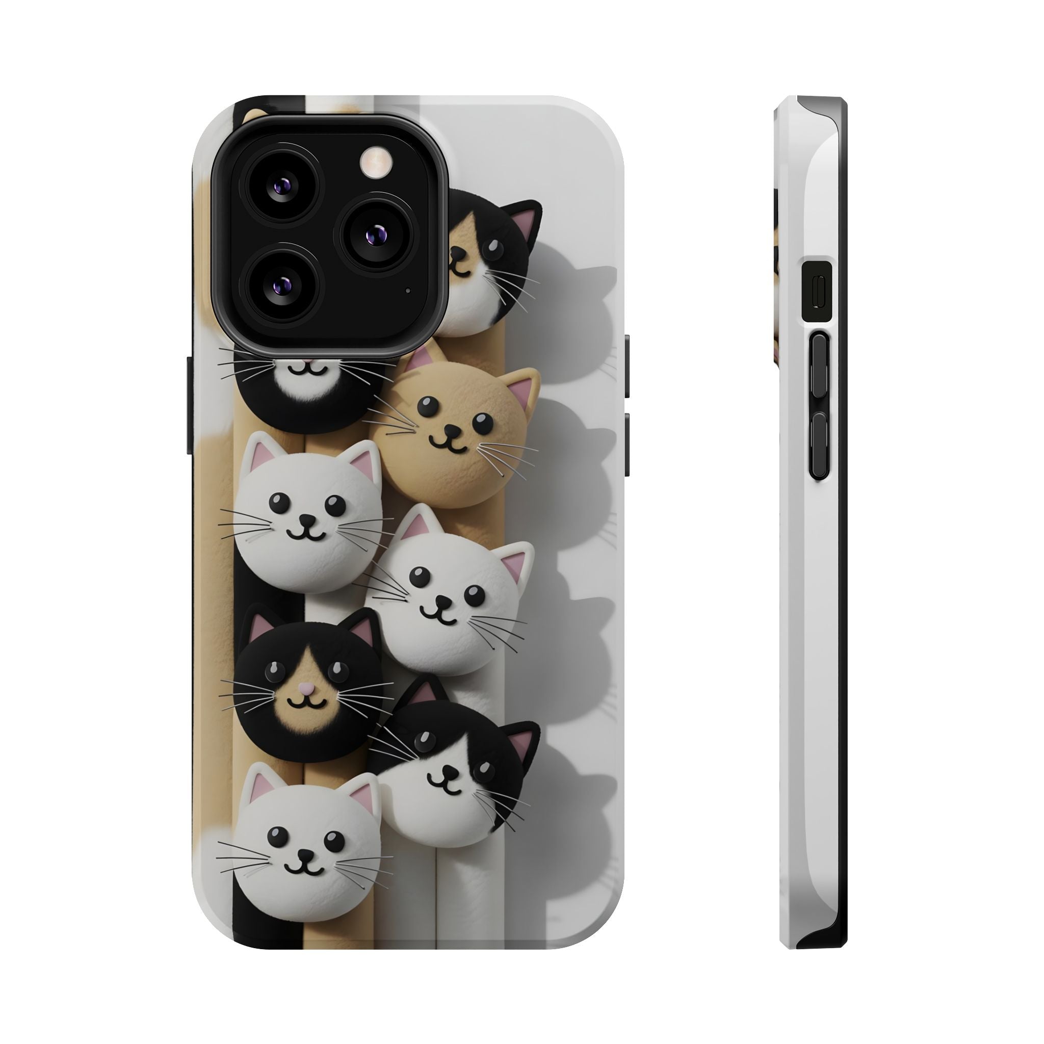 Cat-Themed Magnetic Impact-Resistant Phone Cases