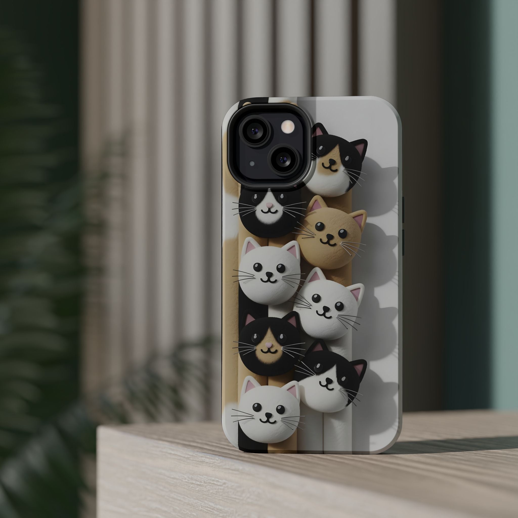 Cat-Themed Magnetic Impact-Resistant Phone Cases