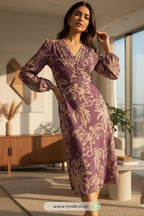 Rare Women's Georgette Mid-Calf Dress – Effortless Elegance for Every Occasion