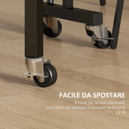HOMCOM Folding Table for 4-6 People