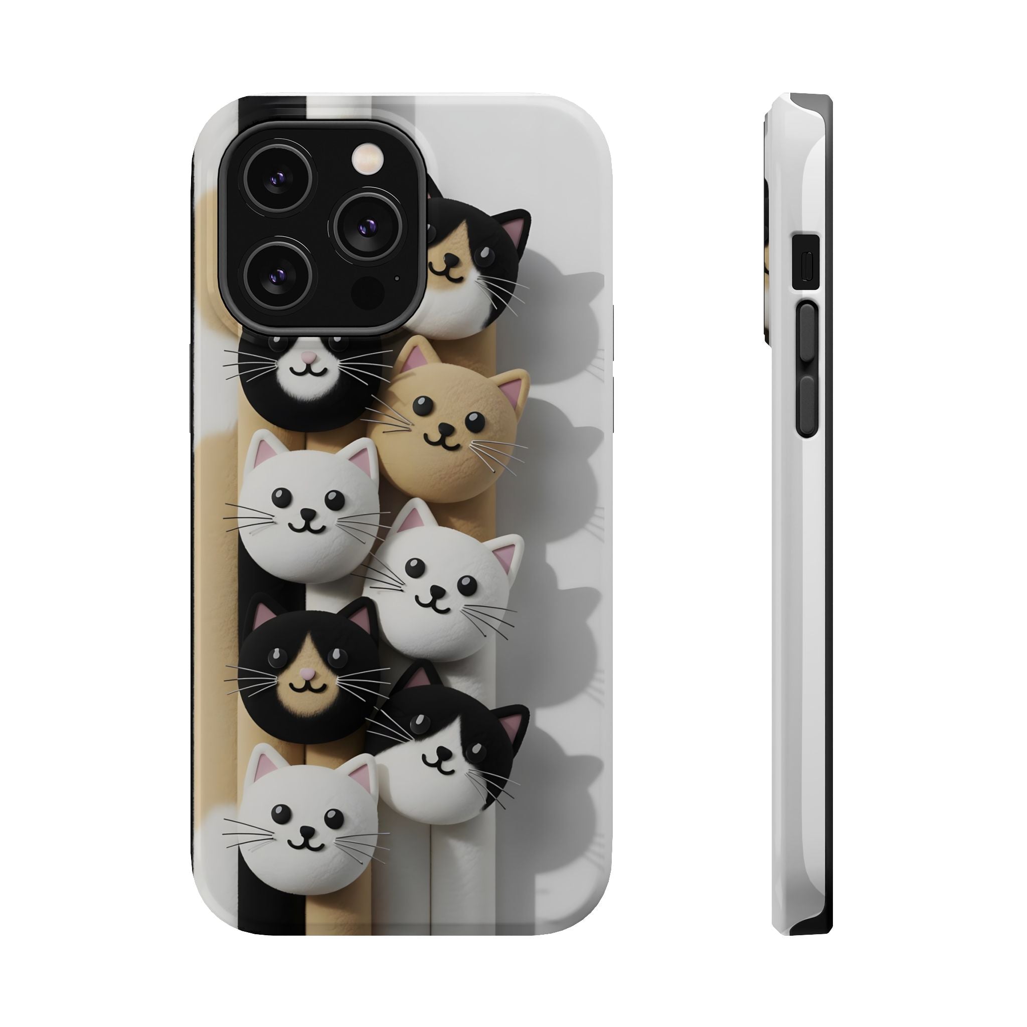 Cat-Themed Magnetic Impact-Resistant Phone Cases