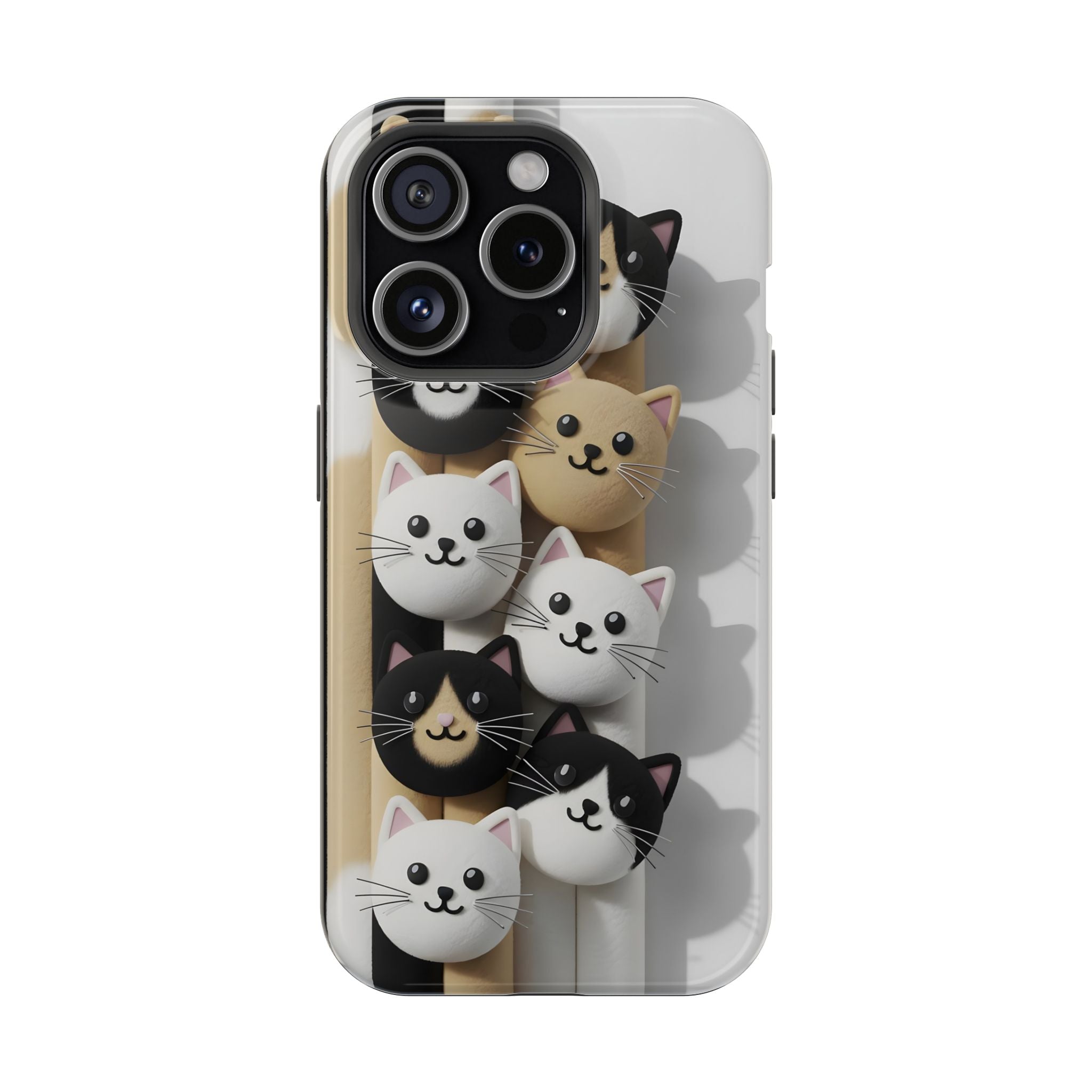 Cat-Themed Magnetic Impact-Resistant Phone Cases