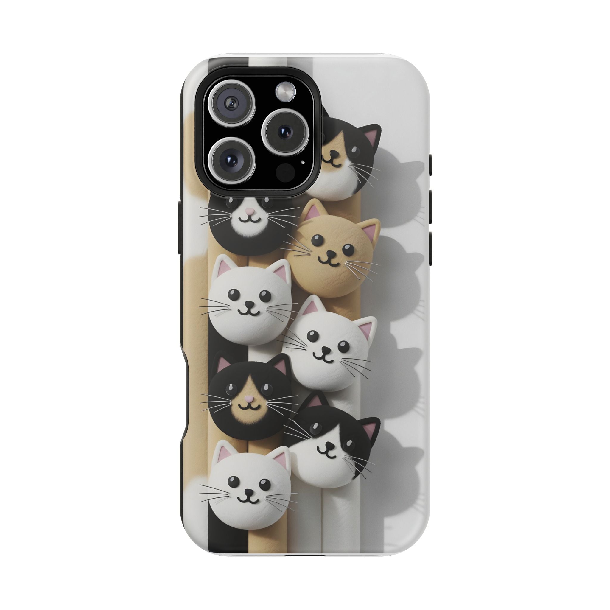 Cat-Themed Magnetic Impact-Resistant Phone Cases