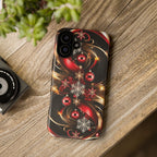 Christmas Red and Gold Phone Case - Tough Cases for Holiday Cheer