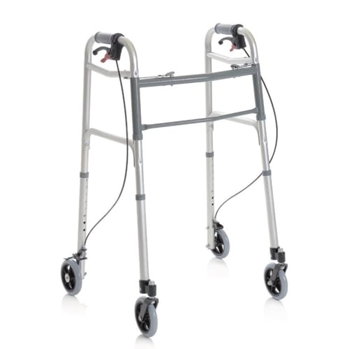 Bello Foldable Walker with 4 Swivel Wheels