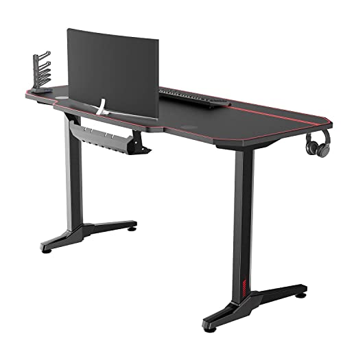 Sogesfurniture Ergonomic PC Gaming Desk with Large Mouse Pad