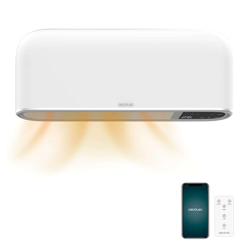 Stay warm with the Cecotec 2000W Ceramic Bathroom Heater featuring WiFi, LED display, adjustable thermostat, and timer. Perfect for cozy bathrooms! Keywords: bathroom heater, ceramic heater, WiFi, LED display