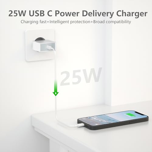 Anigaduo 25w Usb C Charger for Iphone 14/13/12/11 - Fast Charging