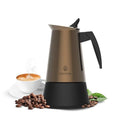 Cecotec Piccolina 200 Gold - Elegant Steel Coffee Maker