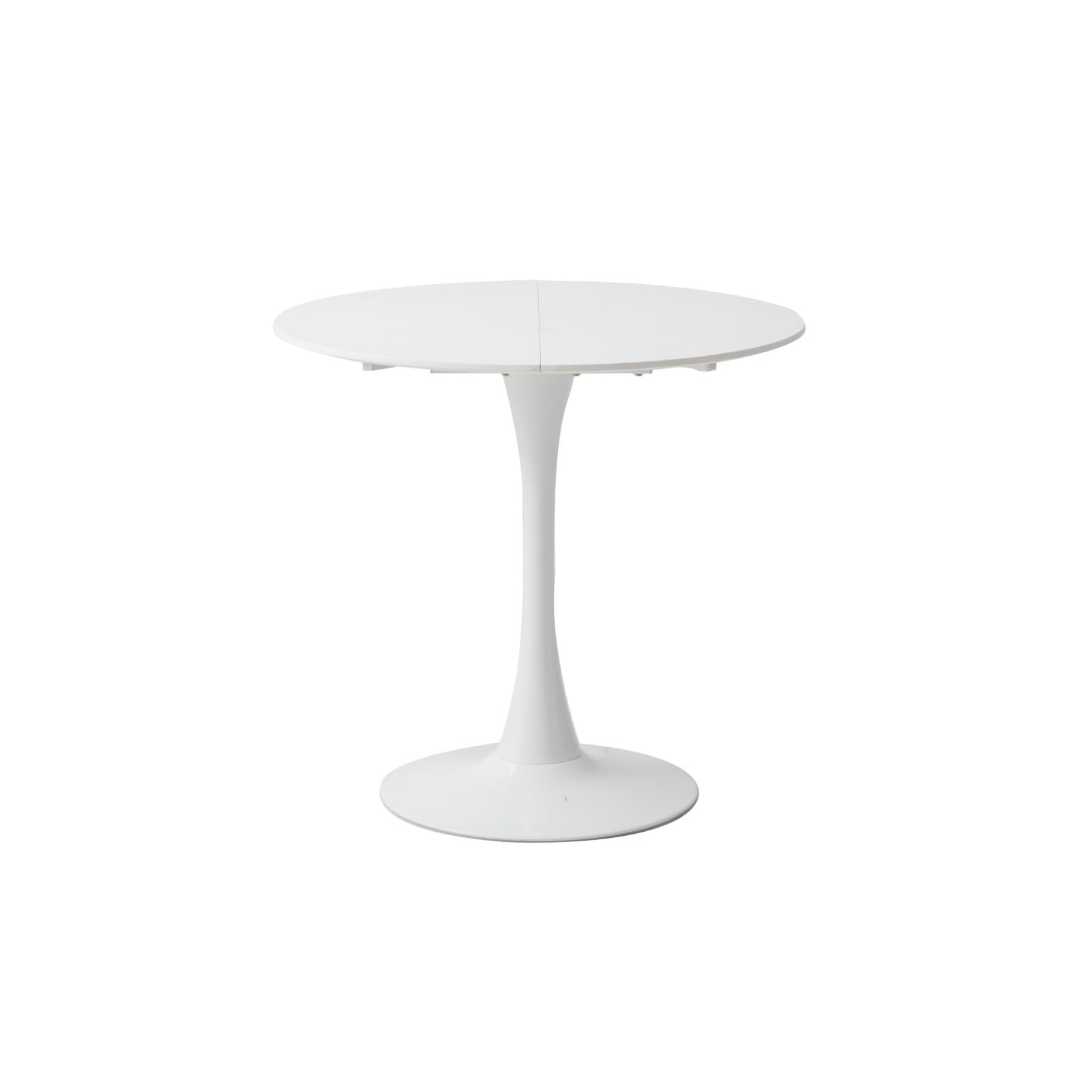 GrandCA HOME Modern Round Dining Table 80cm White