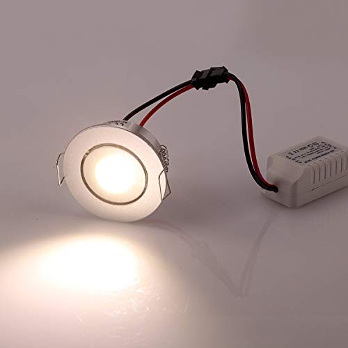 Joyinled Warm White Small 3w Cob Led Recessed Ceiling Light - Adjustable Brightness