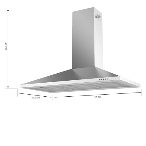 Cecotec Bolero Flux PM 903500 Wall-Mount Hood With 350 m3/h Suction