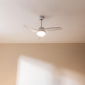 Cecotec EnergySilence Aero 460 Ceiling Fan in white with remote control and LED light