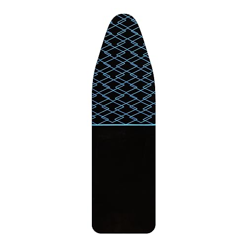 Upgrade your ironing experience with Cecotec's StrongBoard 400 Borneo Cover. Made from 100% cotton, 4 mm thick, and fire retardant. Perfect fit: 135 x 55 cm. Keywords: ironing board cover, cotton cover, fire retardant