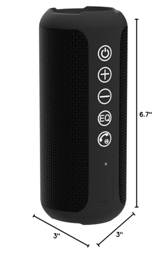 Sleek Waterproof Bluetooth Speaker with LED Lights – Immersive Sound for Outdoor and Indoor Adventures