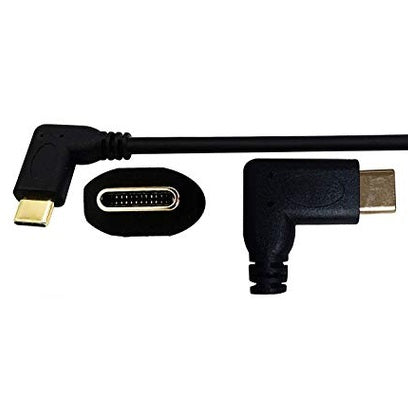 Zdycgtime Type C 3.1 Extension Cable 90 Degree Male to Male - 10gbps Data Transfer