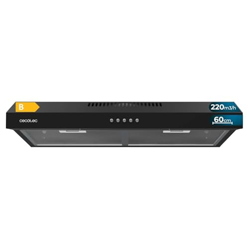 Discover the Cecotec 60 cm Cooker Hood Bolero Flux CM 602200 with 220 m³/h suction, 3 power levels, and low consumption. Perfect for modern kitchens! Keywords: cooker hood, Cecotec, low consumption, kitchen appliance