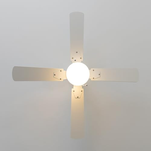 Cecotec Ceiling Fan With Light - EnergySilence Aero 450, 50W Motor, 3 Speeds