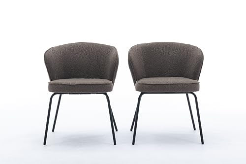 Luxury Velvet Dining Chairs Set of 2 with Swivel and Metal Legs