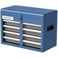 LARBANKE Portable 4-Drawer Metal Tool Box with Top Storage Tray - 4 drawer