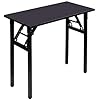 DlandHome Small Folding Table - Black