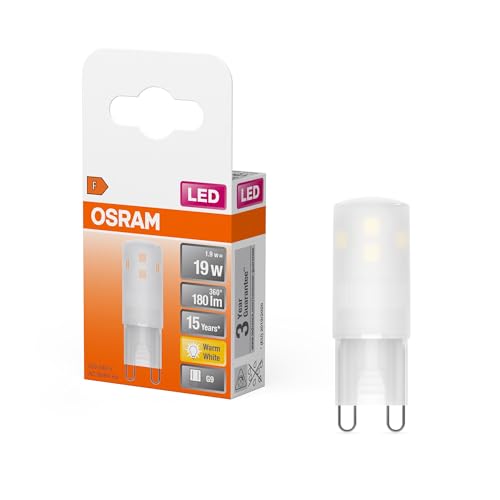 OSRAM Star PIN LED Bulb with G9 Base, Matte Optics, Warm White Light