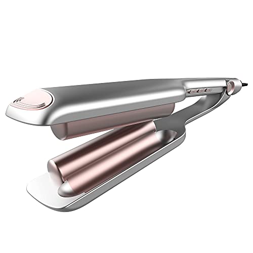 Cecotec - Ceramic Wave Straightener with Tourmaline Coating, Adjustable Temp, LCD Display