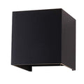 V-TAC 12W Modern Square LED Wall Light in black diecast aluminum with adjustable beam angle