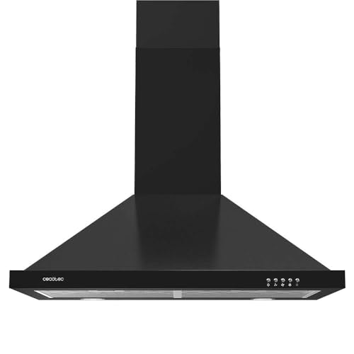 Cecotec Bolero Flux PM 604300 60cm Pyramid Cooker Hood in black finish