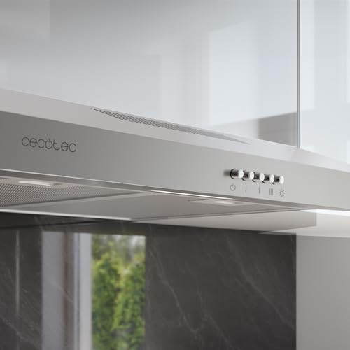 Cecotec 60 cm Wide Bolero Flux CM 602200 Stainless Steel Hood - High Suction Power