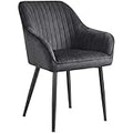CLIPOP Dining Chairs Set of 2 - Green Velvet