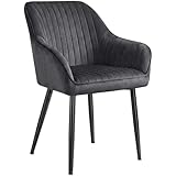 CLIPOP Dining Chairs Set of 2 - Green Velvet