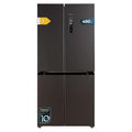 Cecotec 4-door American fridge in dark finish with digital display and spacious interior