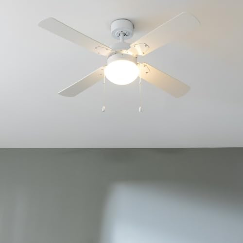Cecotec Ceiling Fan With Light - EnergySilence Aero 450, 50W Motor, 3 Speeds