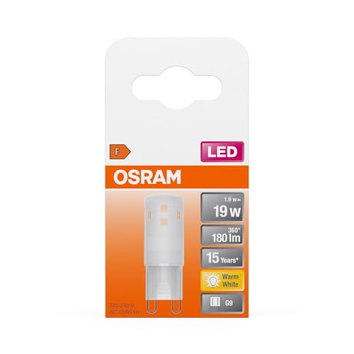 Osram Star Pin Led Bulb, G9 Base Matte Optics, Warm White, Long Lasting