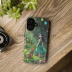 Whimsical Phone Case with Nature and Dog Artwork