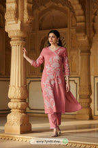 Elevate Every Occasion: INDO ERA Embroidered Straight Kurta Set — Perfect Blend of Grace & Glamour