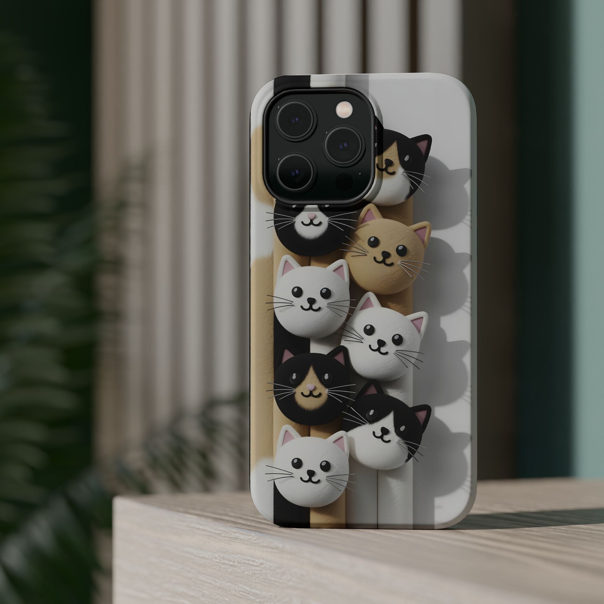 Cat-Themed Magnetic Impact-Resistant Phone Cases