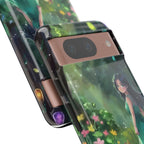 Whimsical Phone Case with Nature and Dog Artwork