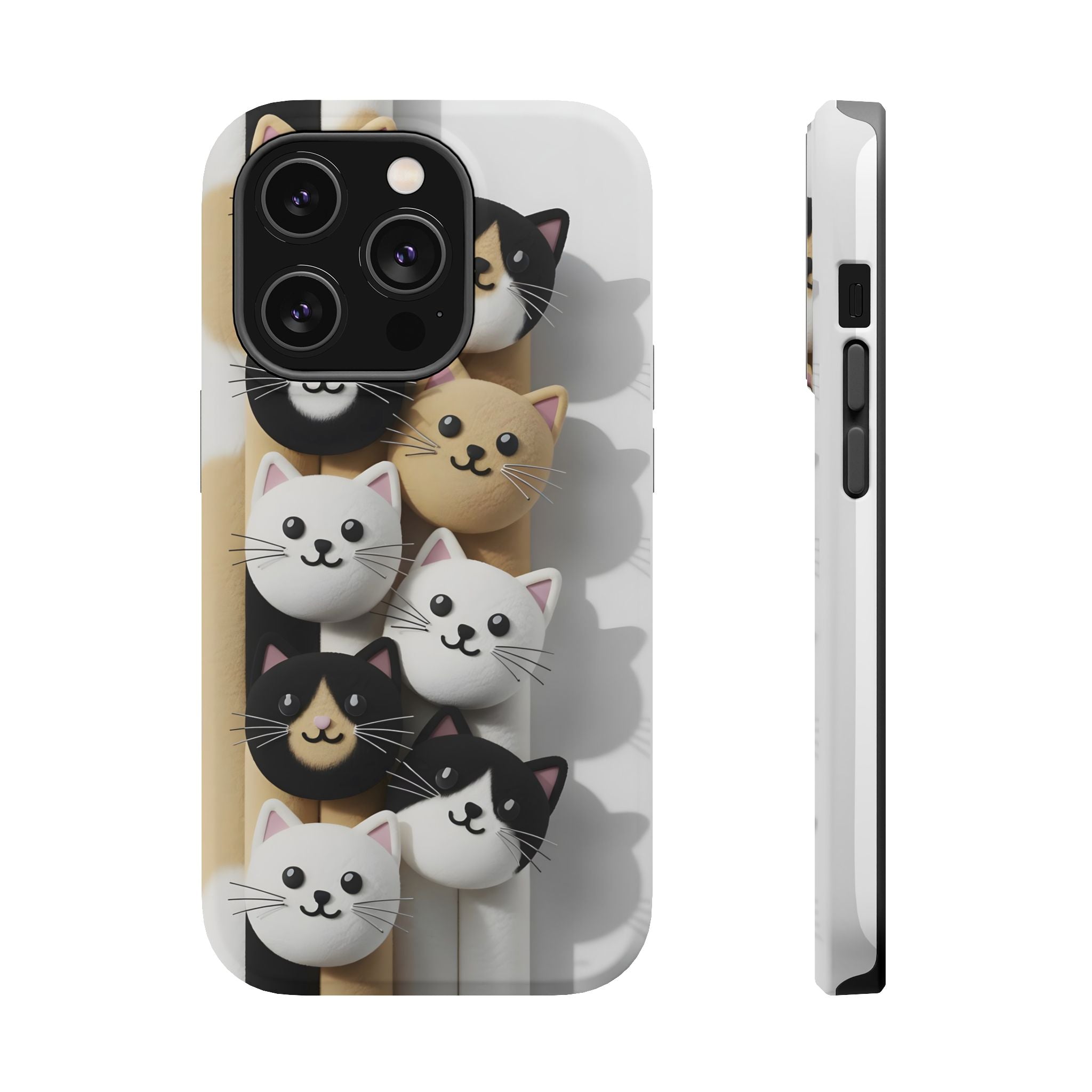 Cat-Themed Magnetic Impact-Resistant Phone Cases