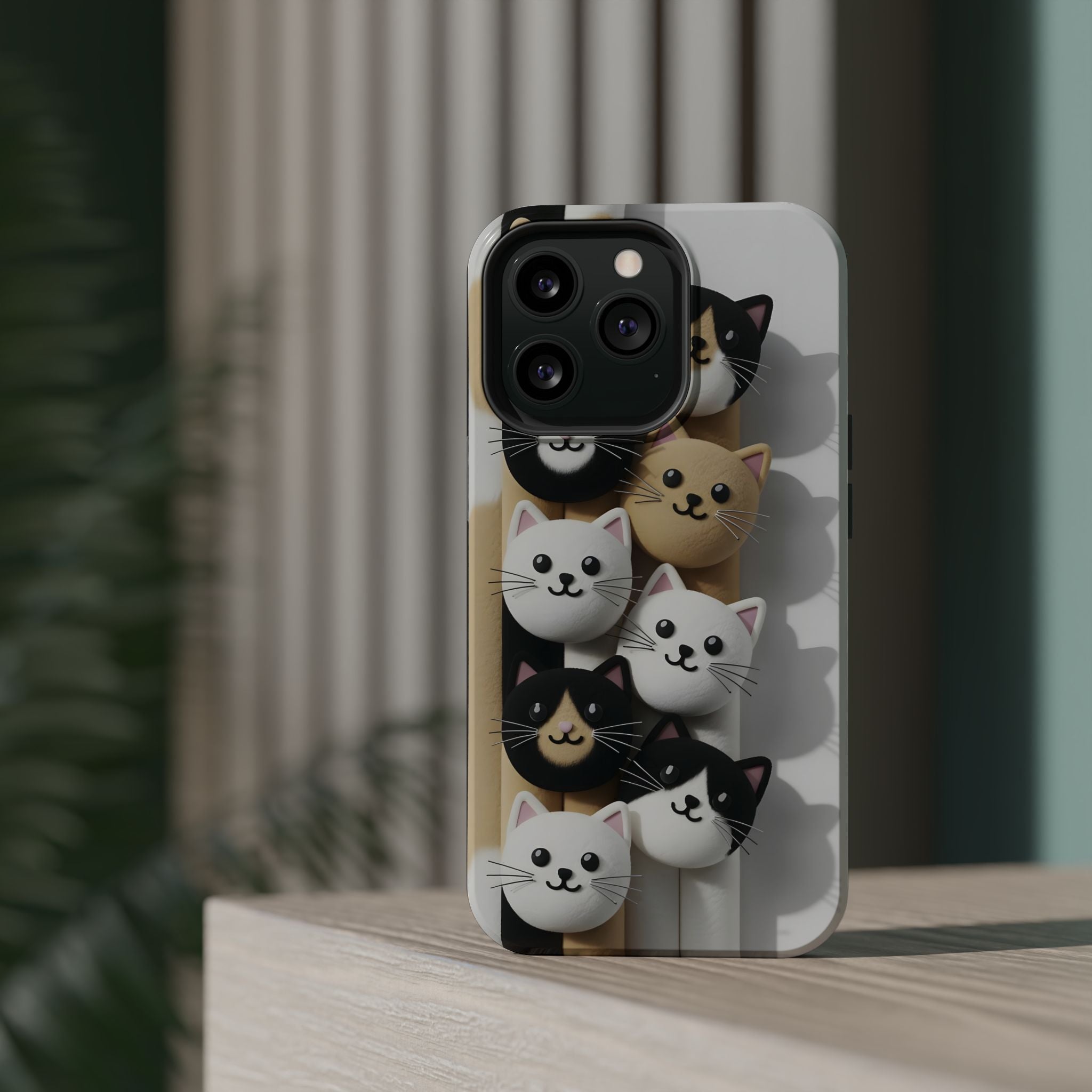 Cat-Themed Magnetic Impact-Resistant Phone Cases