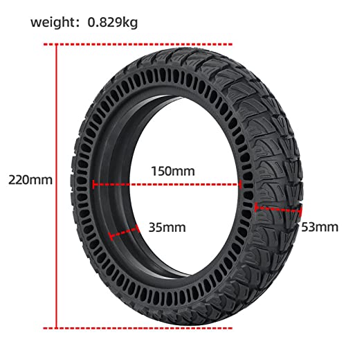 Xyxheii Electric Scooter Tires 9X2.25 - Explosion Proof & Honeycomb Design