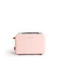 CREATE Retro Toaster in pink with wide slots and stainless steel finish