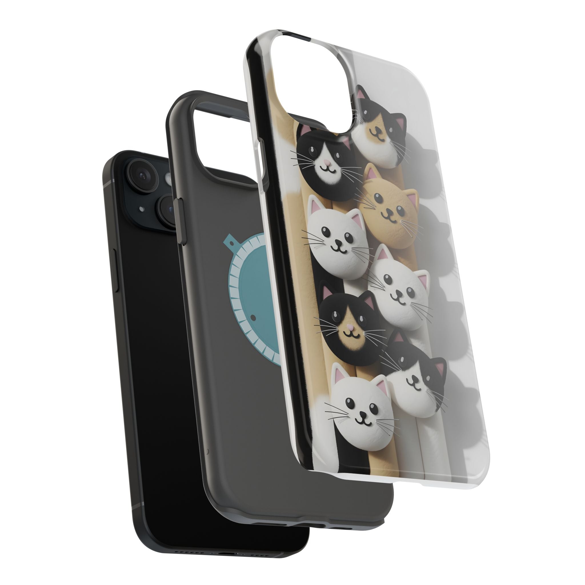 Cat-Themed Magnetic Impact-Resistant Phone Cases