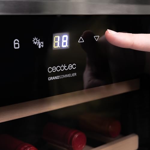 Cecotec Wine Cellar 34 Bottles With Compressor Cooling and Adjustable Temperature