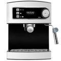 Cecotec Espresso Maker in black with adjustable frother and cup warmer