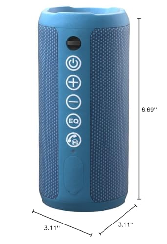 Sleek Waterproof Bluetooth Speaker with LED Lights – Immersive Sound for Outdoor and Indoor Adventures