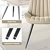 Hawthyhome Dining Chairs Set of 8 Upholstered - Beige