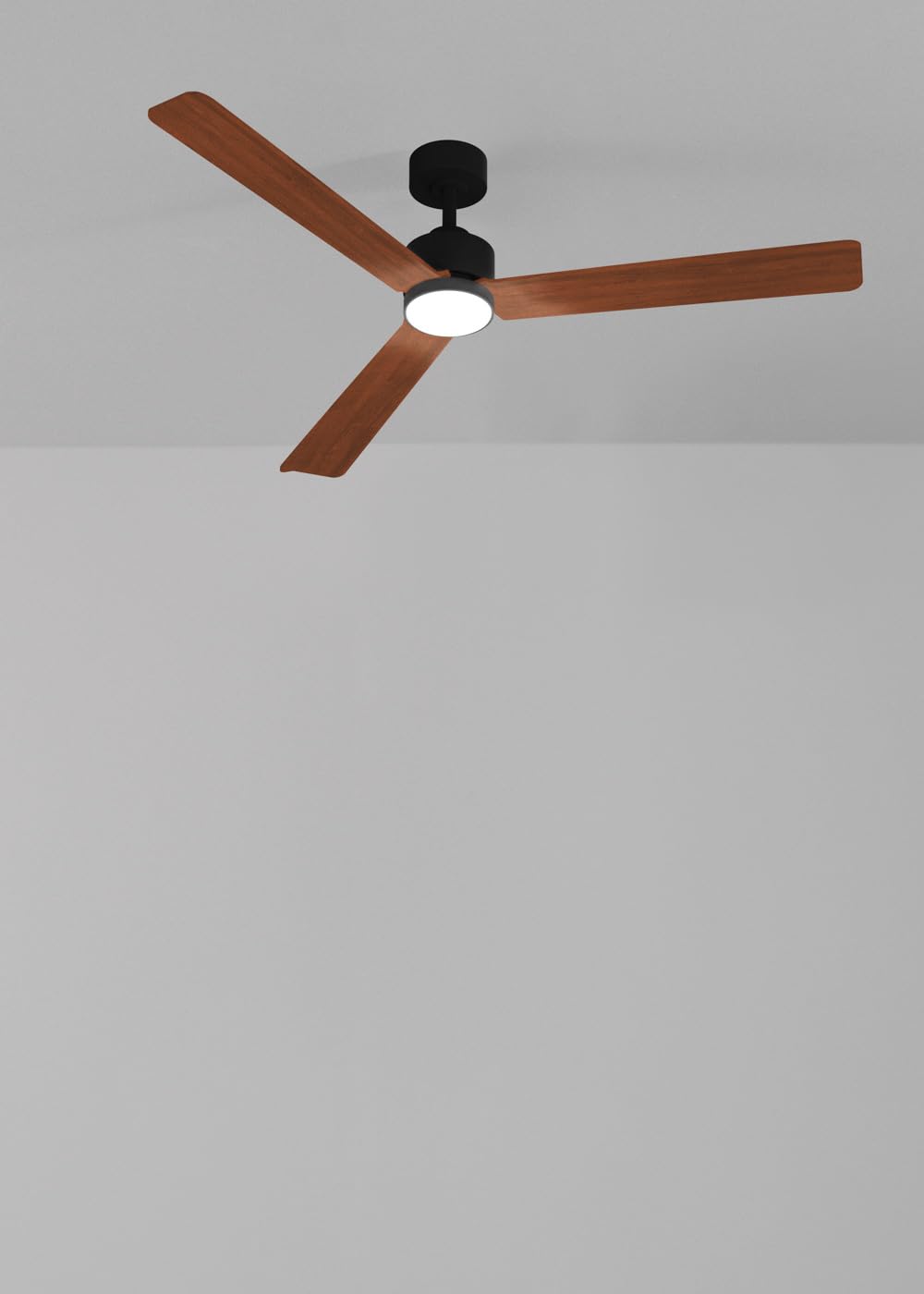 Create Wind Modern L Ceiling Fan with LED Light and Remote